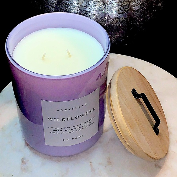 DW HOME CANDLE WILDFLOWERS HOMESTEAD RICHLY SCENTED NEW 2 WICK SOYWAX 27 oz - Picture 2 of 7
